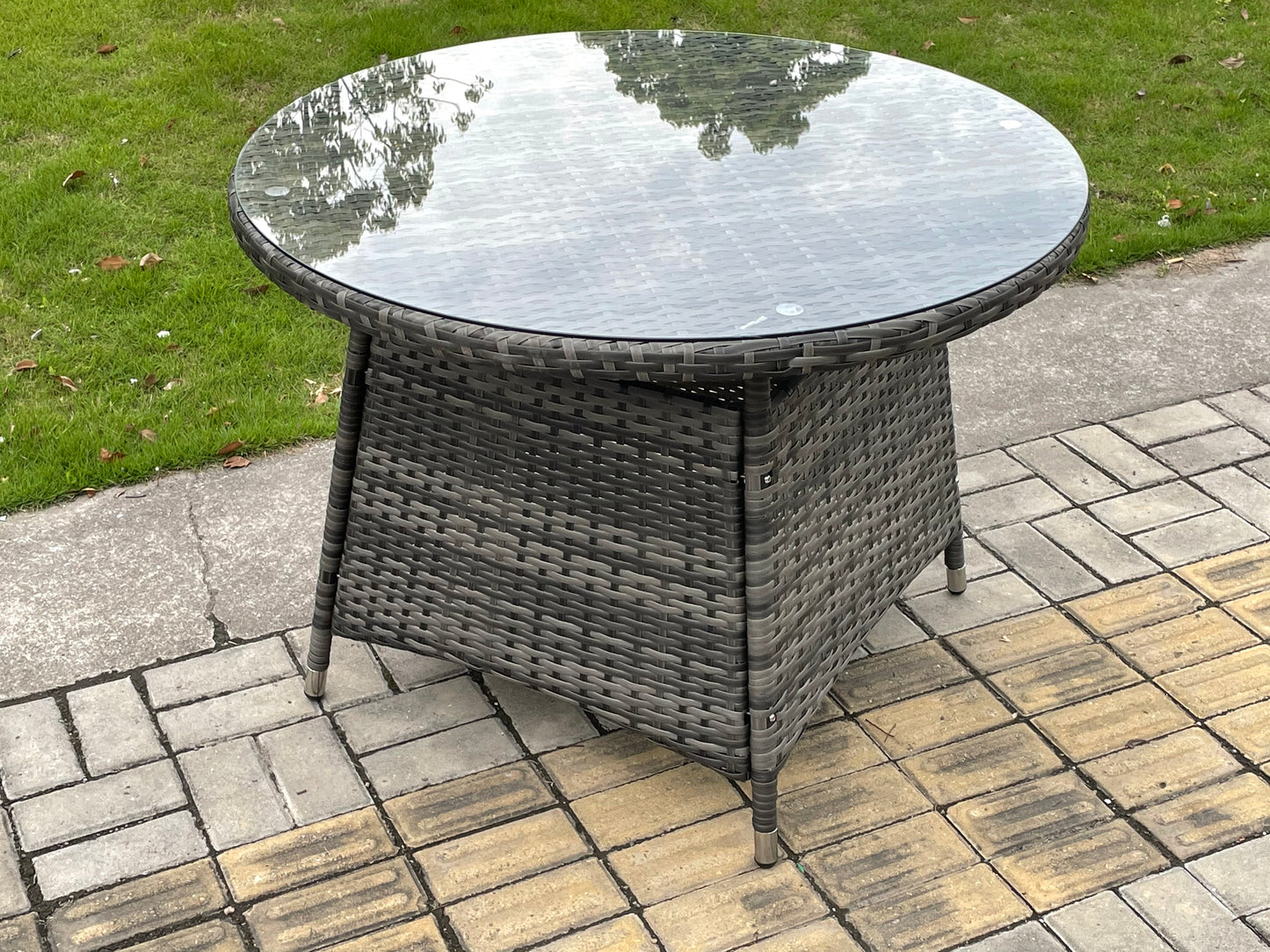 Outdoor Rattan Garden Furniture Dining Set Table