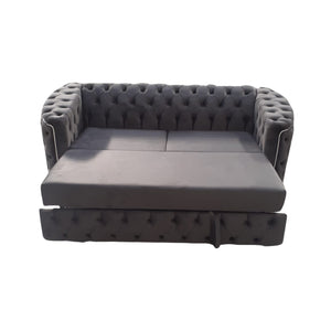 Toronto 3 Seater Sofa Bed |Grey Fabric Corner Sofa Bed