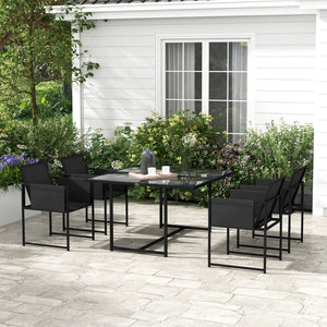 5 Piece Garden Dining Set with Breathable Mesh Seat