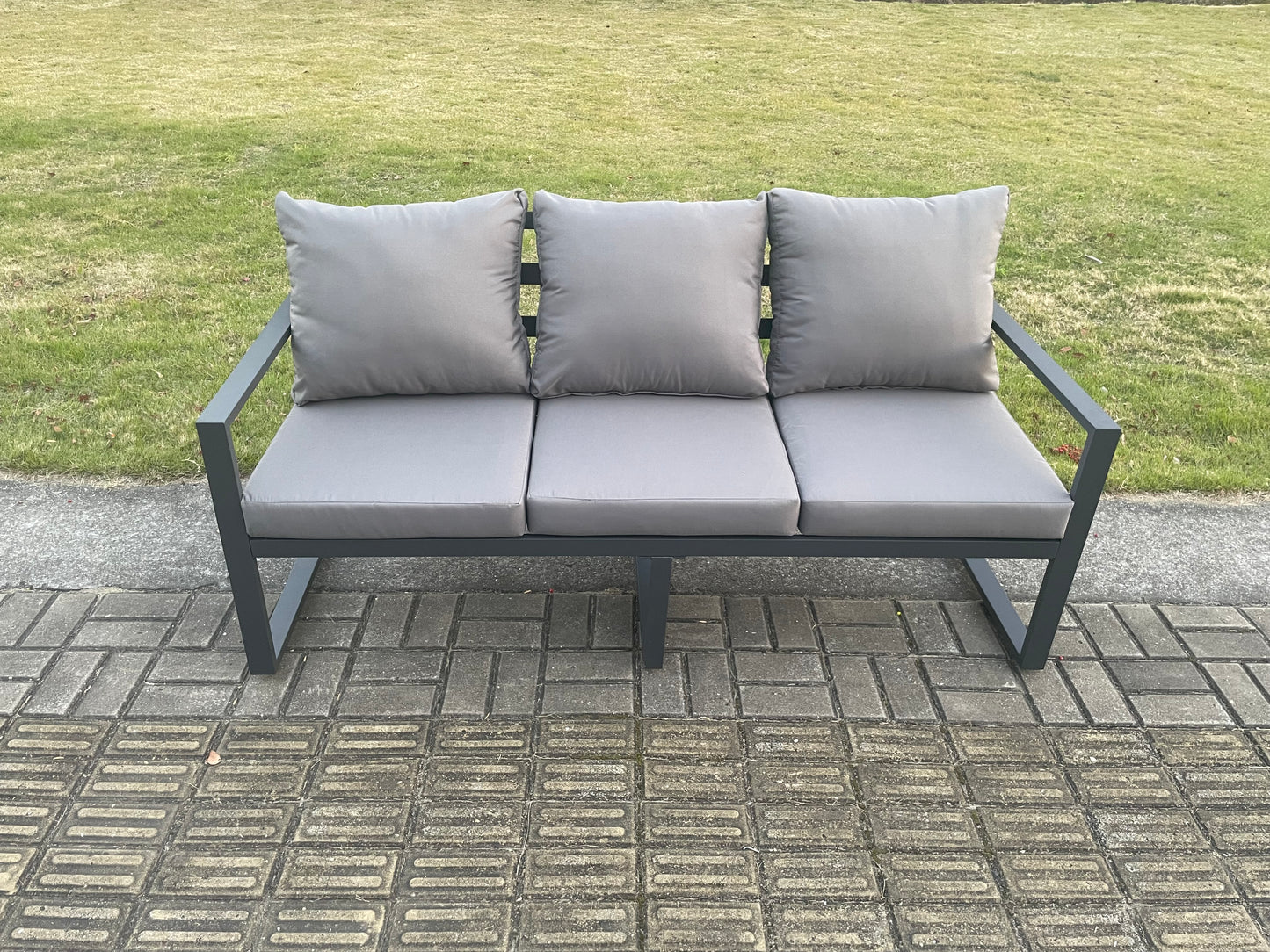 Aluminium patio outdoor garden furniture lounge sofa set 