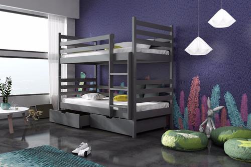 Nemo Wooden Bunk Bed with Storage