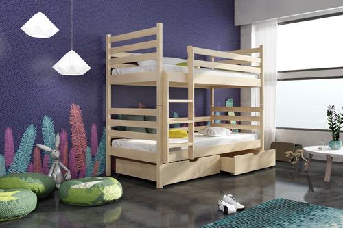Nemo Wooden Bunk Bed with Storage