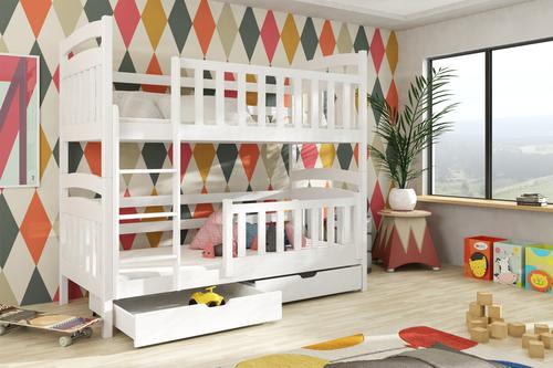 Piotrus Wooden Bunk Bed with Storage