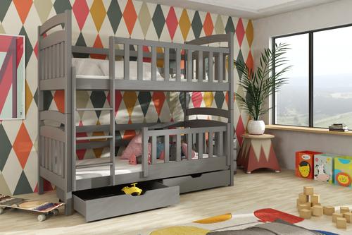 Piotrus Wooden Bunk Bed with Storage
