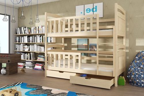 Sebus Wooden Bunk Bed with Storage