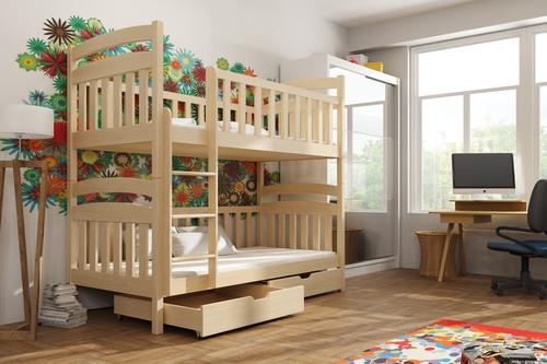 Michas Wooden Bunk Bed with Storage