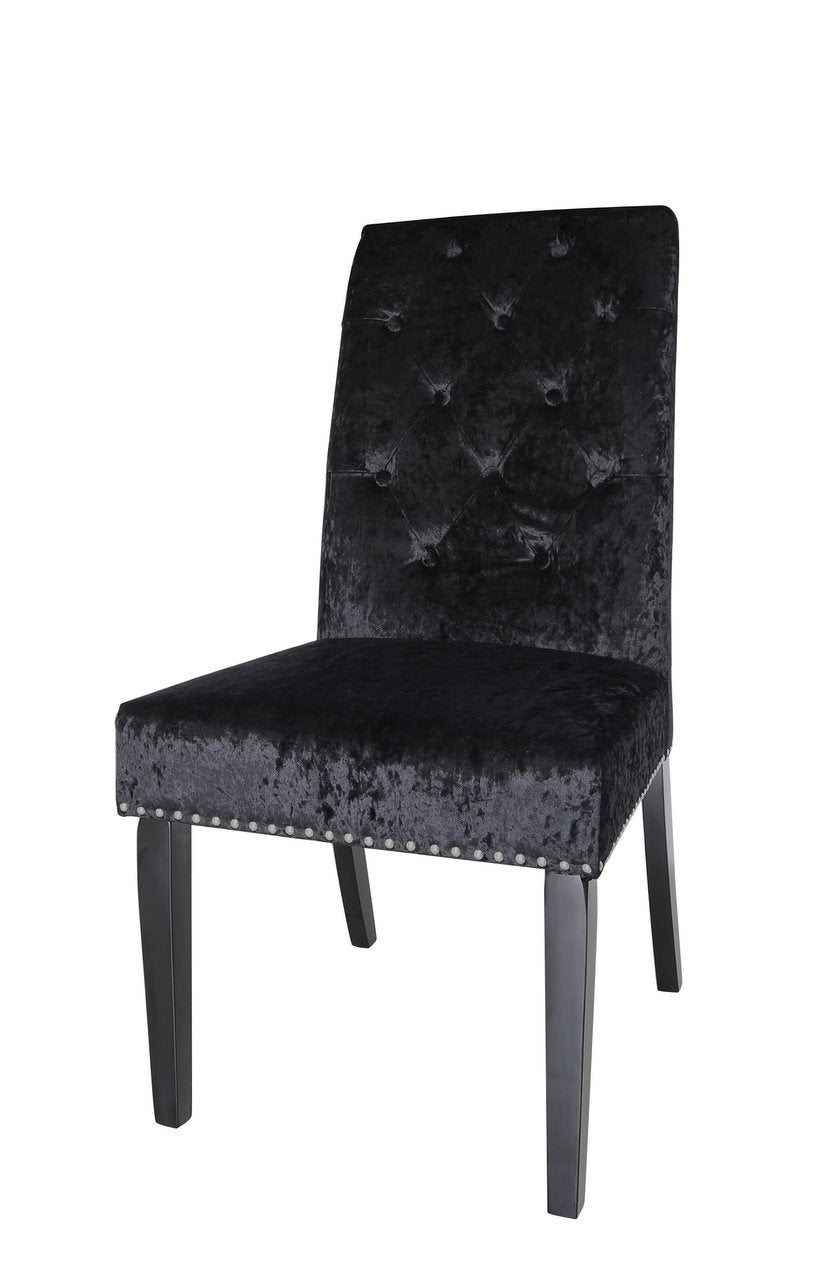 Black Velvet Dining Chair