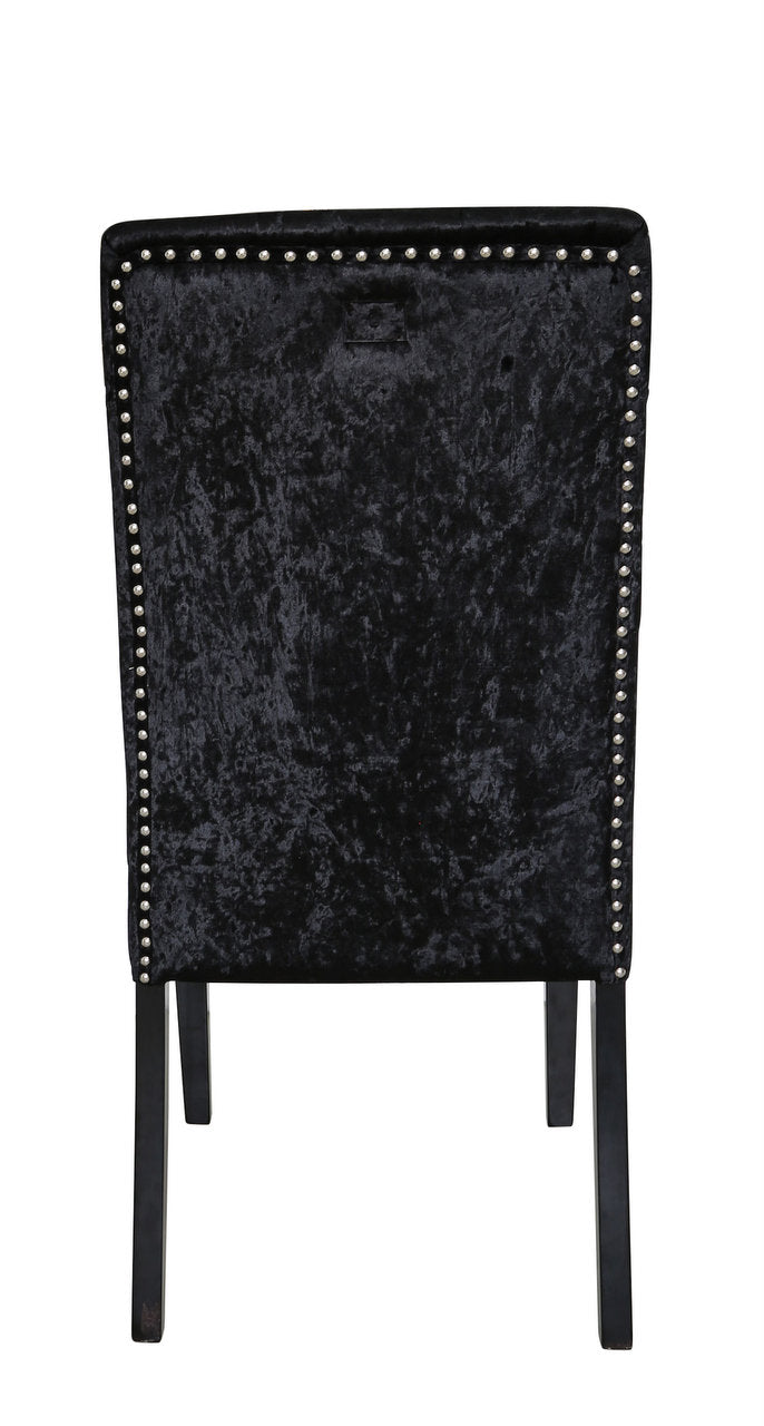 Black Velvet Dining Chair