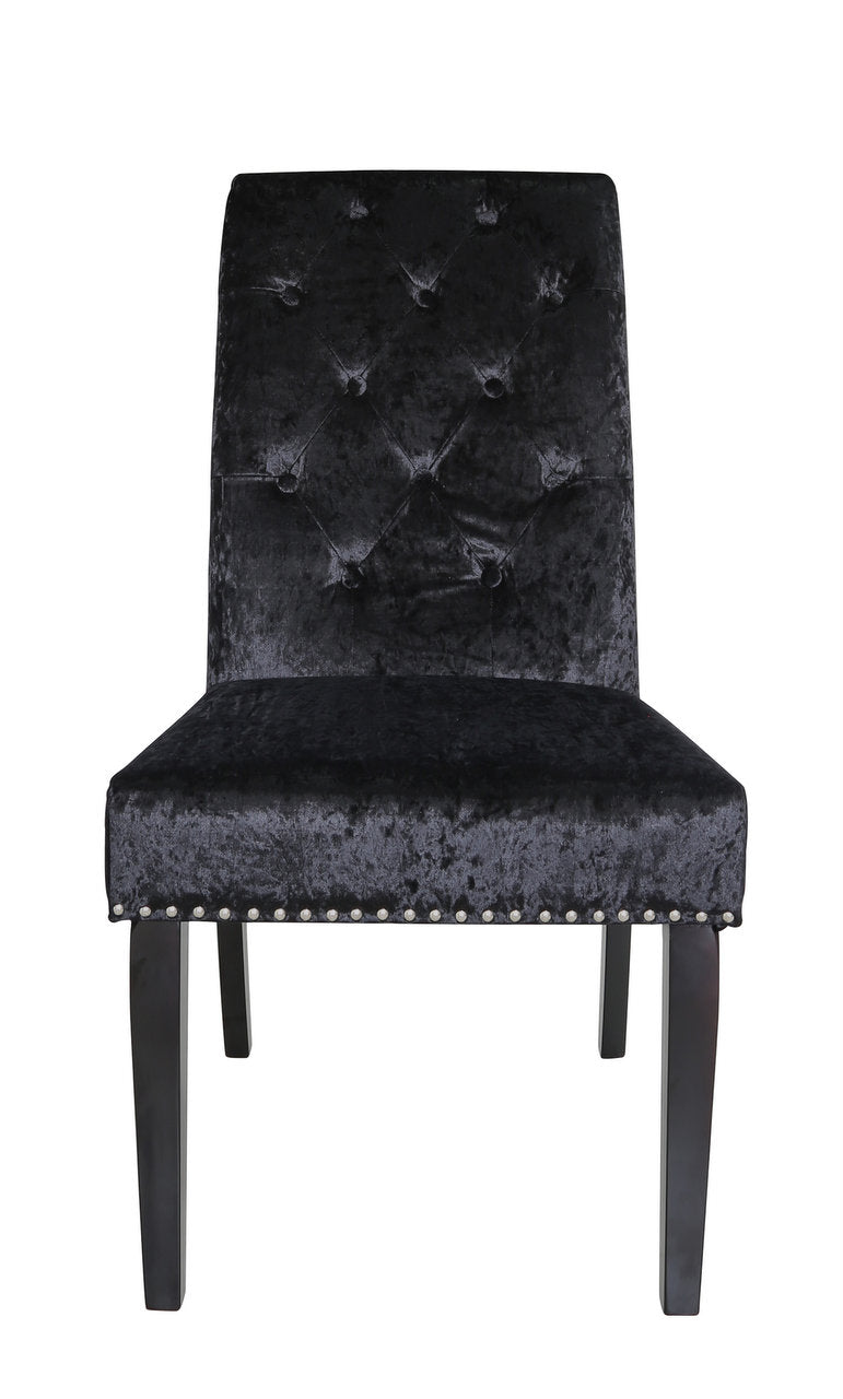 Black Velvet Dining Chair