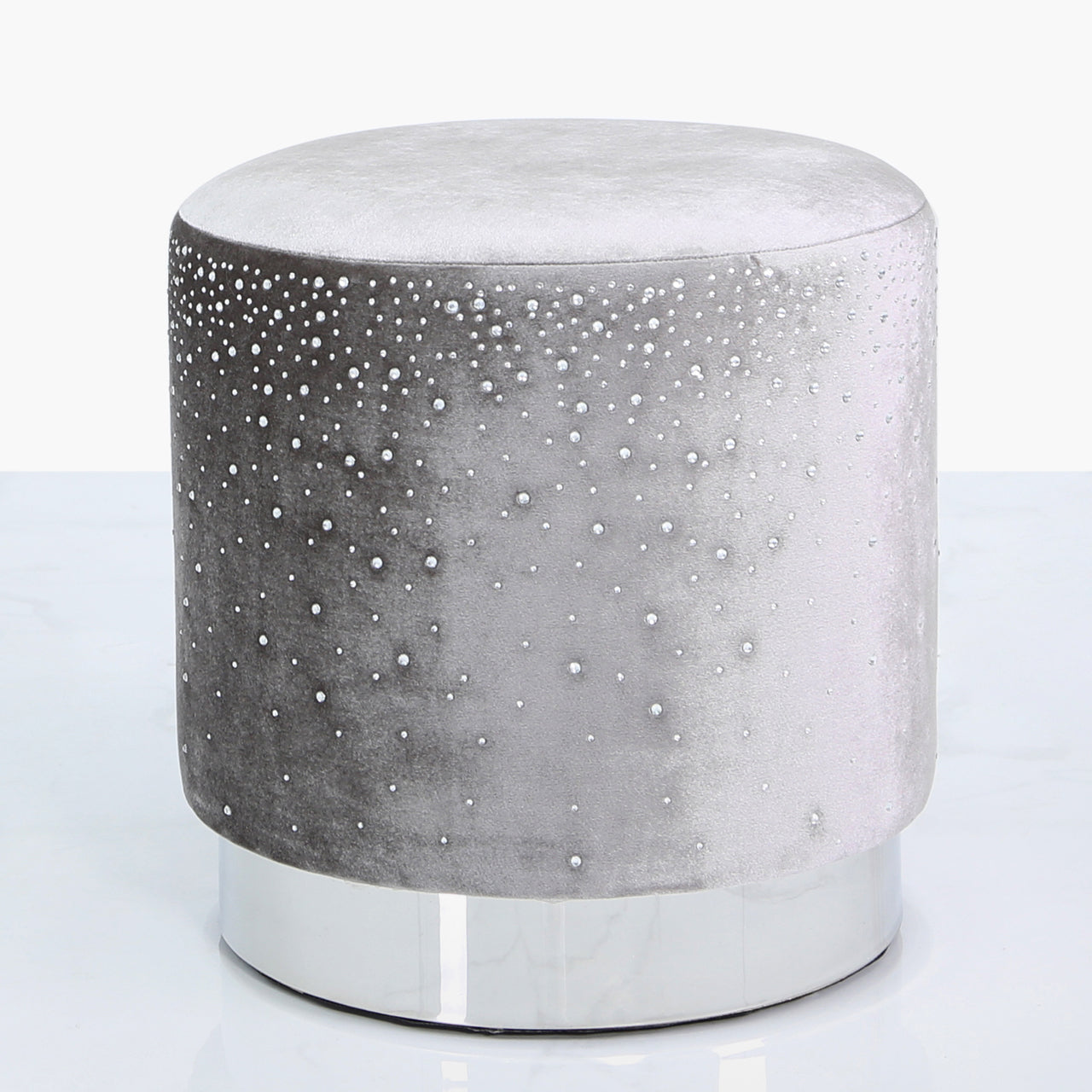 Round Stool with Sparkle Pattern