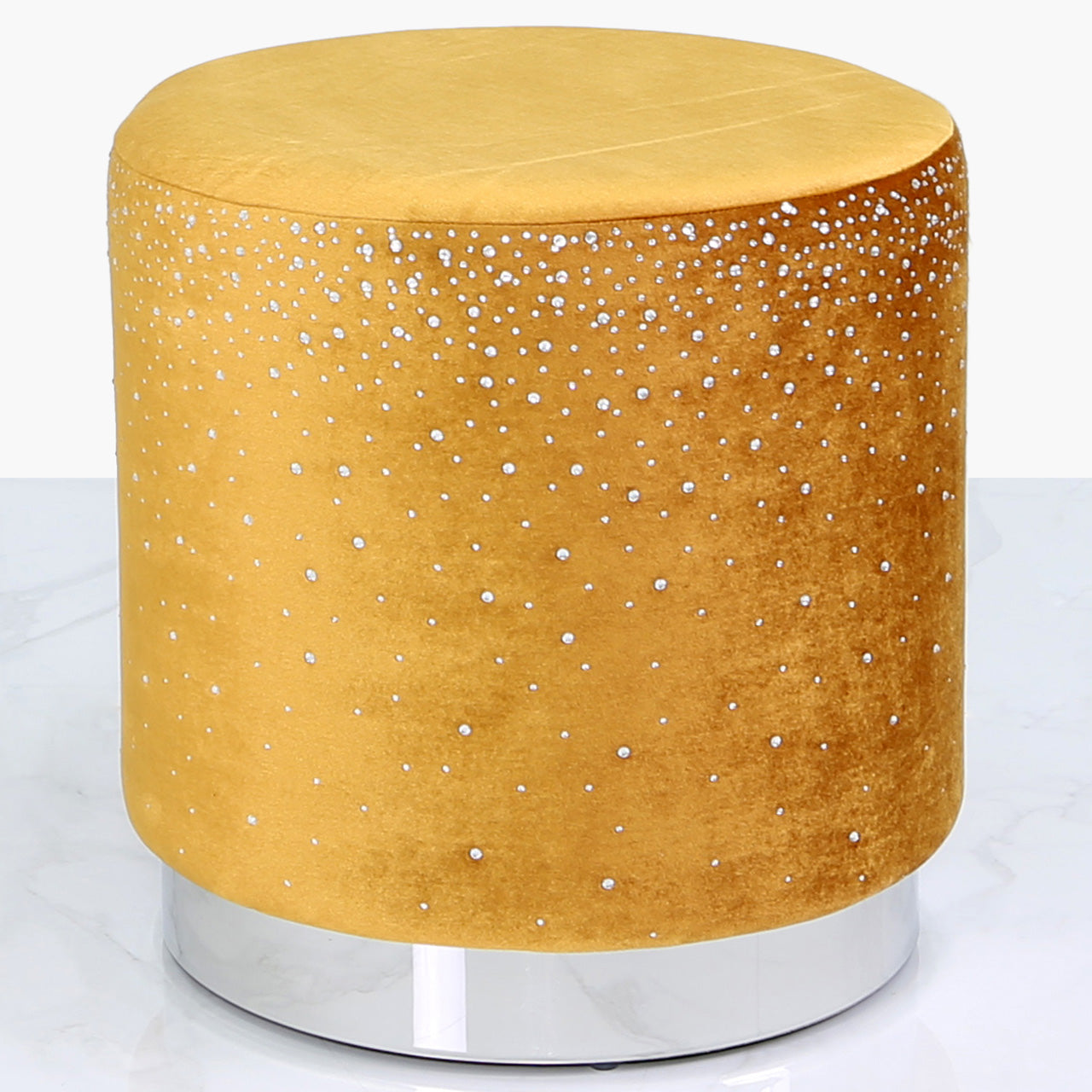 Round Stool with Sparkle Pattern