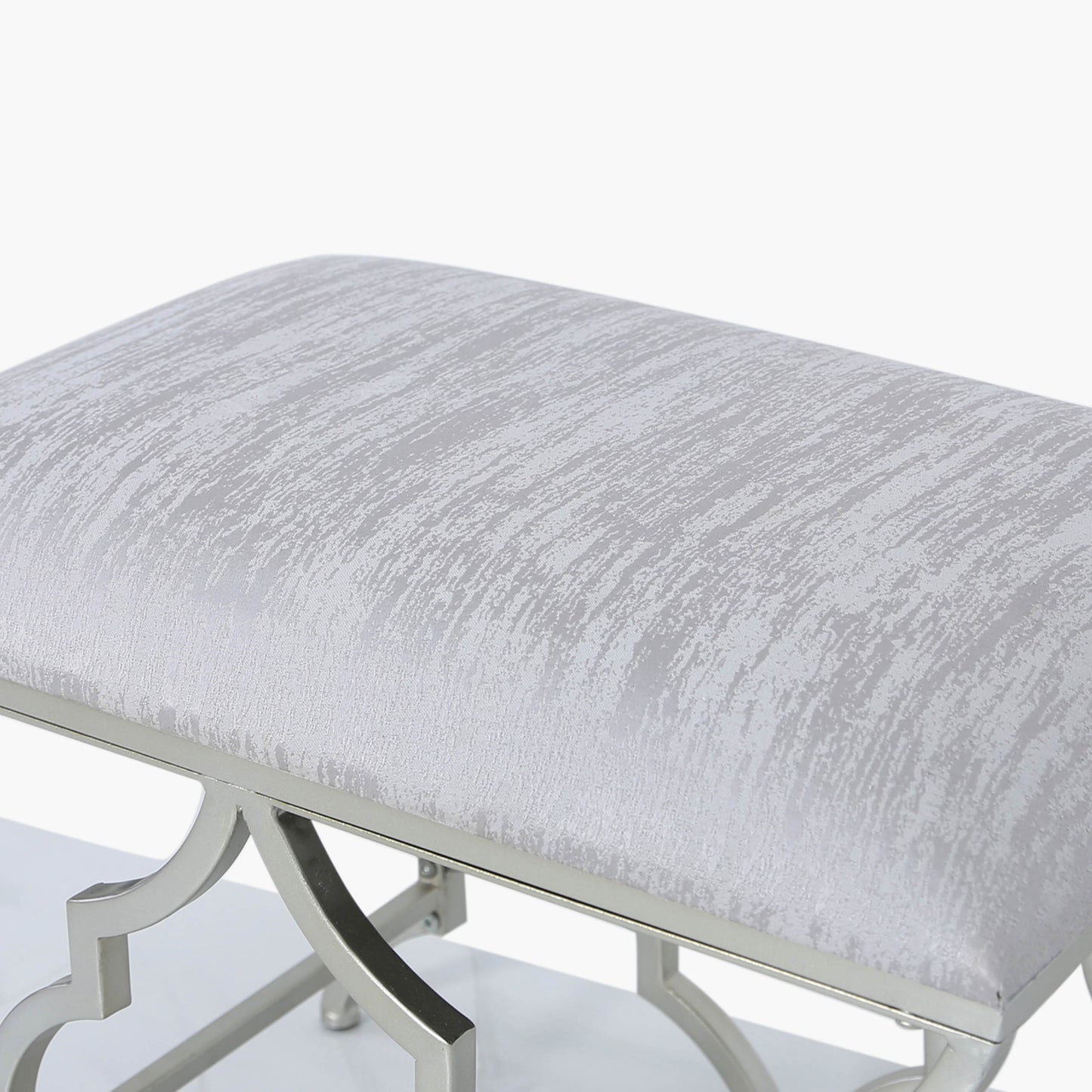 Silver Mirrored Casablanca Stool