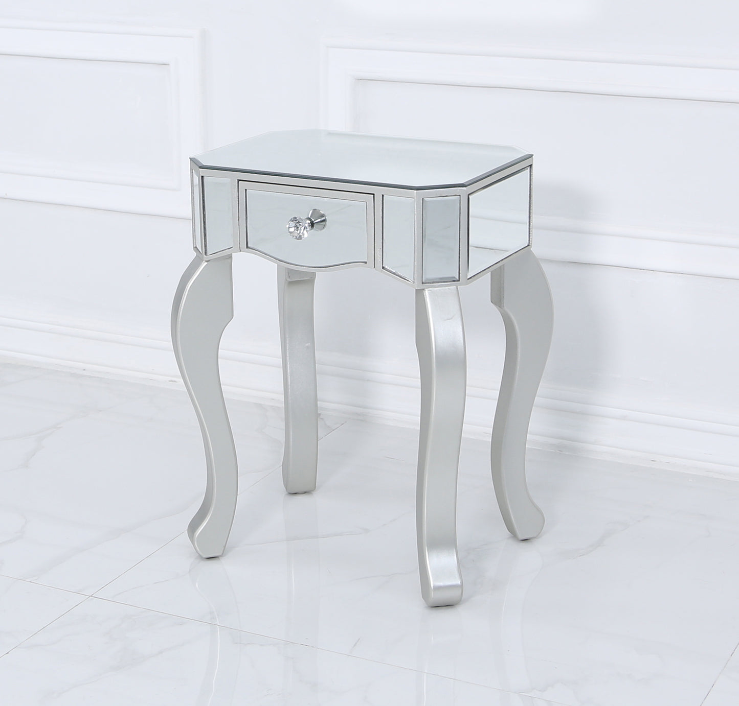 Sara End Table (Available in Silver and Champagne)