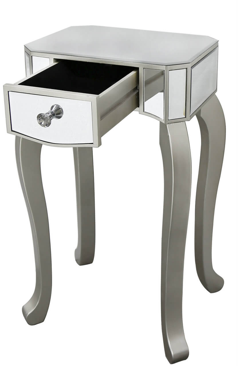 Sara End Table (Available in Silver and Champagne)