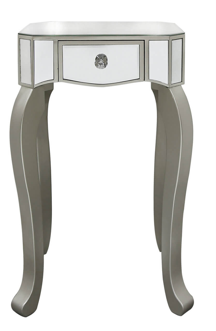 Sara End Table (Available in Silver and Champagne)