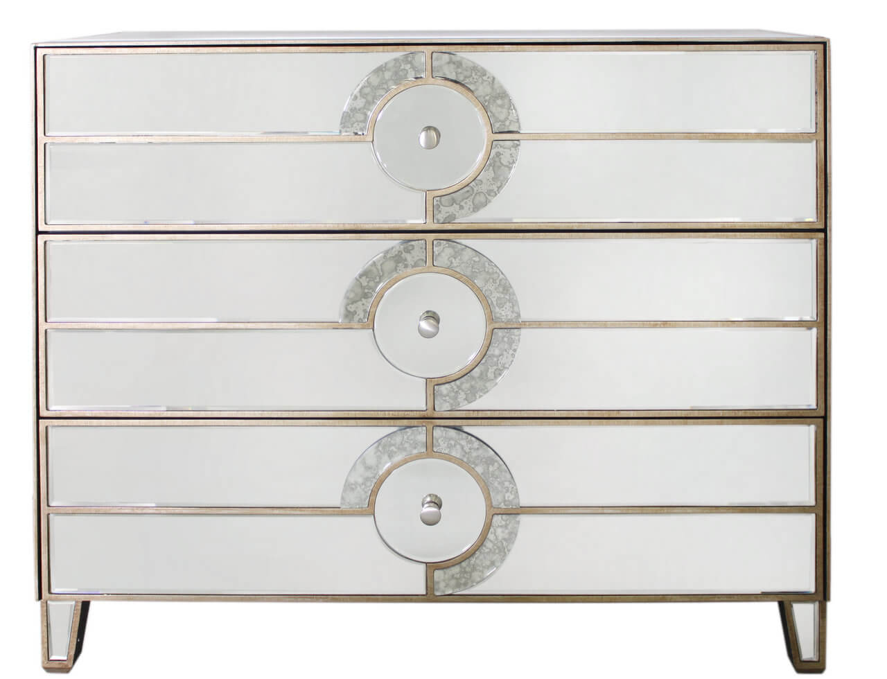 Gatsby Antique Mirror 3 Drawer Chest