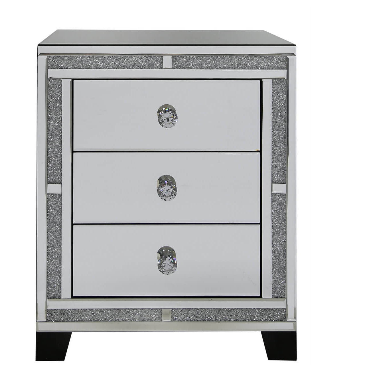 The Valentino Mirror Bed Side Cabinet