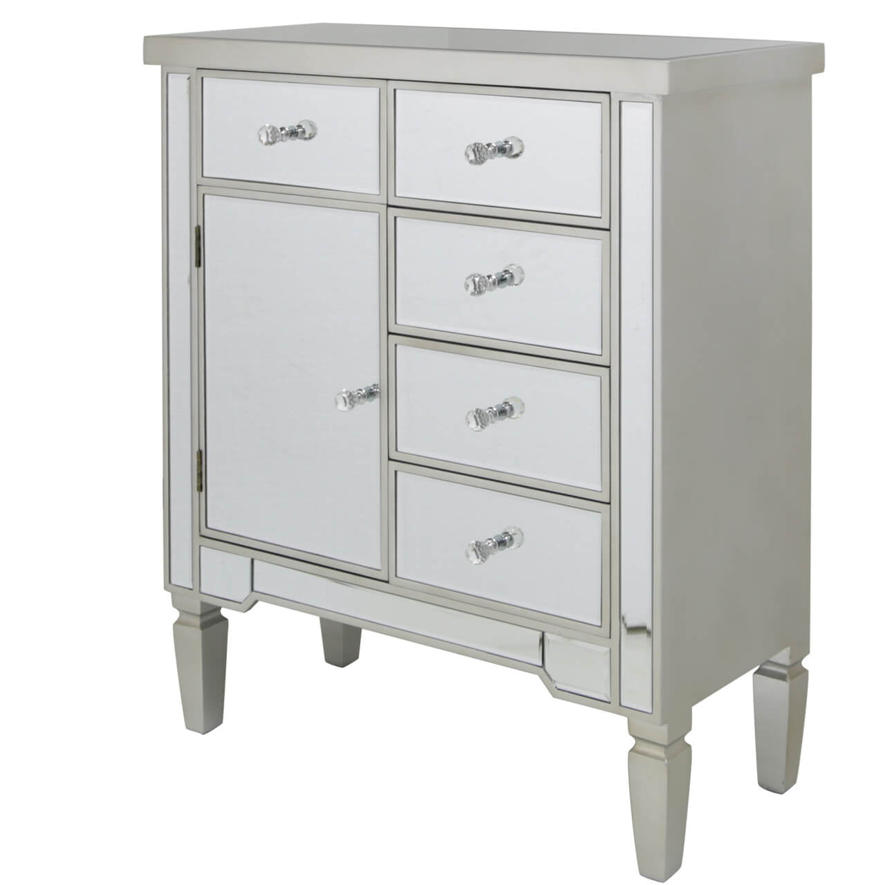 Champagne Chest with Crystal Handles