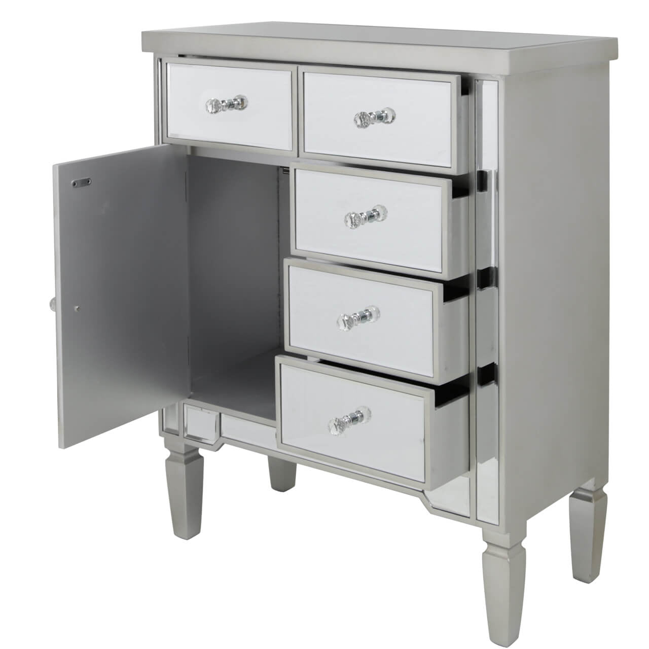Champagne Chest with Crystal Handles