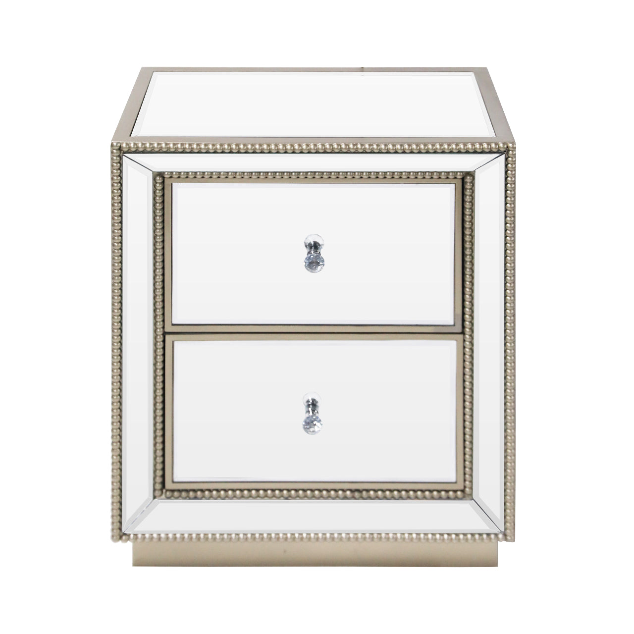 Cressona Mirrored Bedside Cabinet