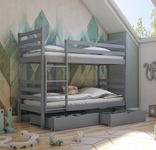 Nemo Wooden Bunk Bed with Storage