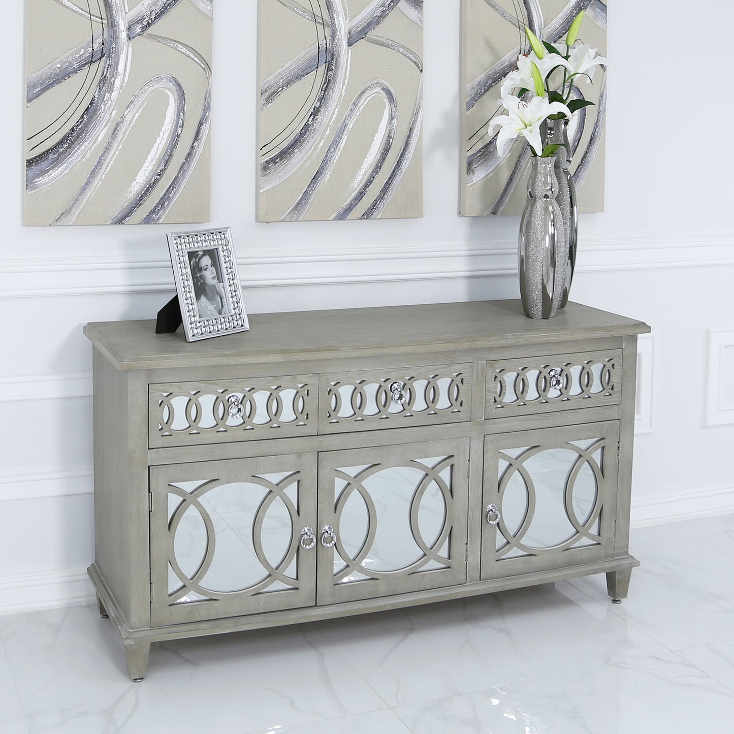 The Bay 3 Door 3 Drawer Cabinet
