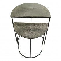Set of 2 Half Moon End Tables (Available in 2 colours)