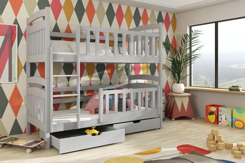 Piotrus Wooden Bunk Bed with Storage