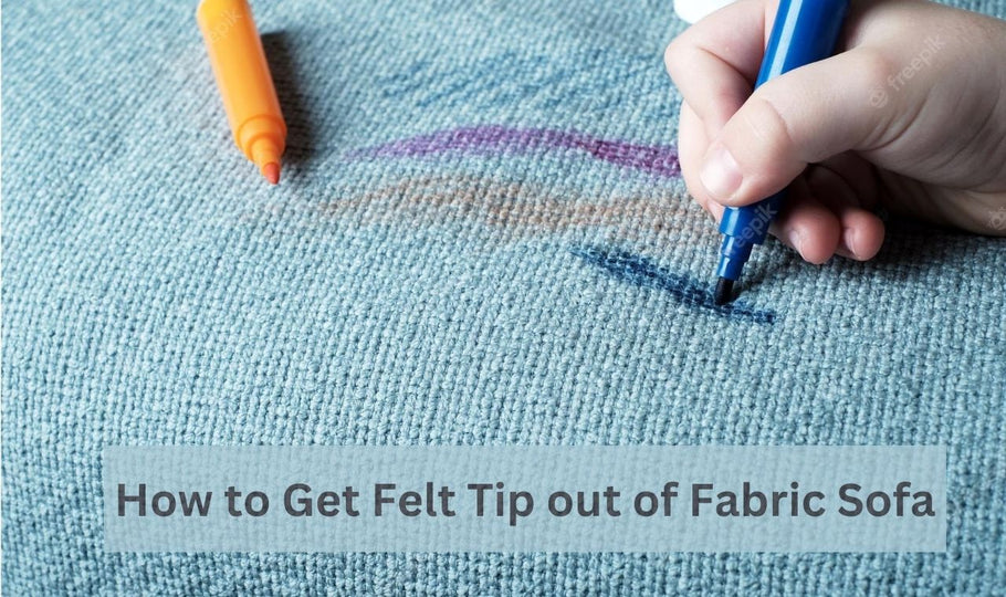 How to get felt tip out of fabric sofa