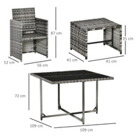 8-Seater Rattan Furniture Set for Outdoor Dining and Entertaining