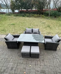 Pluto 6 Seater London Rattan Outdoor Furniture Dining Table