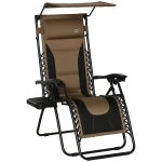 Folding Reclining Lounger Chair with Shade