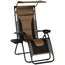 Folding Reclining Lounger Chair with Shade