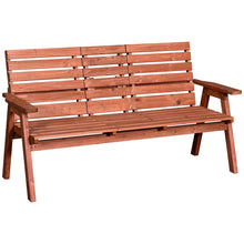 Garden Love Seat - Fir Wood Outdoor Garden Bench 