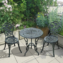 3 PC Cast Aluminium Outdoor Patio Garden Bistro Set 