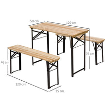 Portable Folding Camping Picnic Table and Bench Set