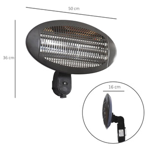 2kw Wall Mounted Infrared Electric Patio Heater