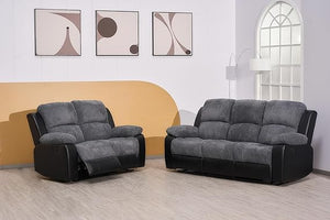 Rio Grey Recliner Sofa