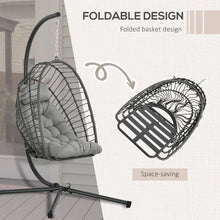 Outdoor Rattan Swing Chair with Cushion