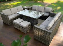 Birmingham 11 Seater Outdoor Rattan Sofa Set