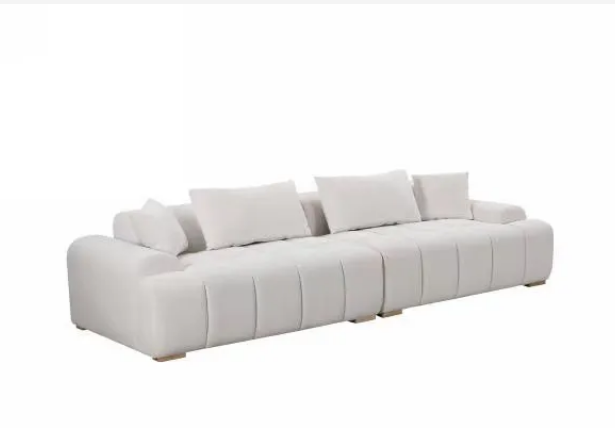 Cream colored 4-Seater Corner Sofa