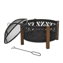 2-In-1  Outdoor Firepit Bowl with BBQ Grill