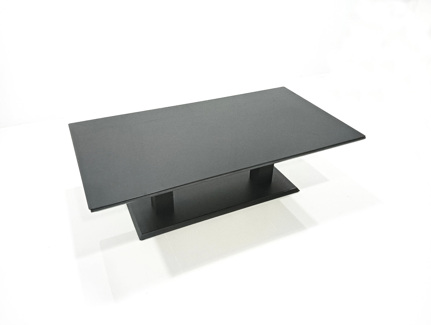 Dark Grey Aluminium 9-Seater Garden Sofa Set with Adjustable Rising Dining Table and Side Tables