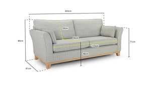 Delta Sofa 4 Seater Dimensions