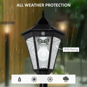 Solar LED Garden Lamp Post Light with Aluminum Frame