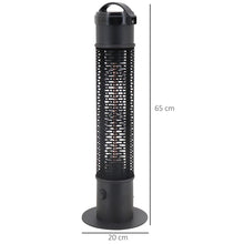 Table Top Patio Tower Heater with Cool Touch Felt Mesh Cover