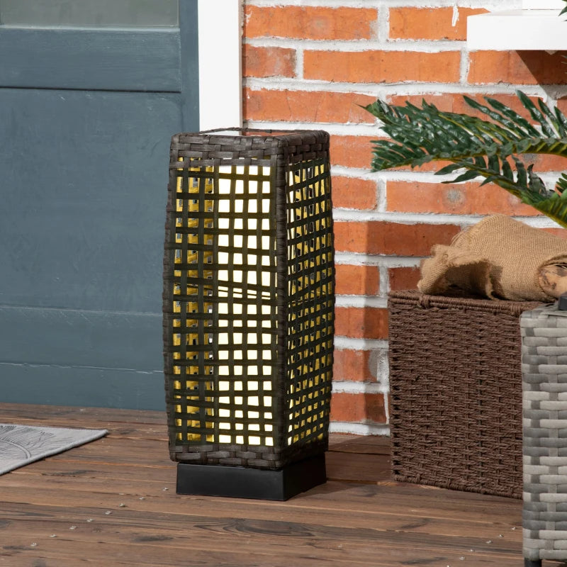 Outdoor Rattan Solar Lantern