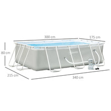 Steel Frame Pool with Filter Pump 