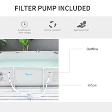 Rust-Resistant Steel Frame Pool with Filter Pump