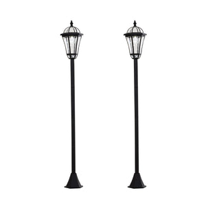 2 PCS Solar LED Garden Lights Lamp Post